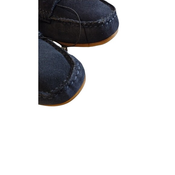 Zara Kids Boys Loafers Navy Blue Leather Round Toe Slip On Shoes Sz EU33/US 2 - Picture 4 of 10